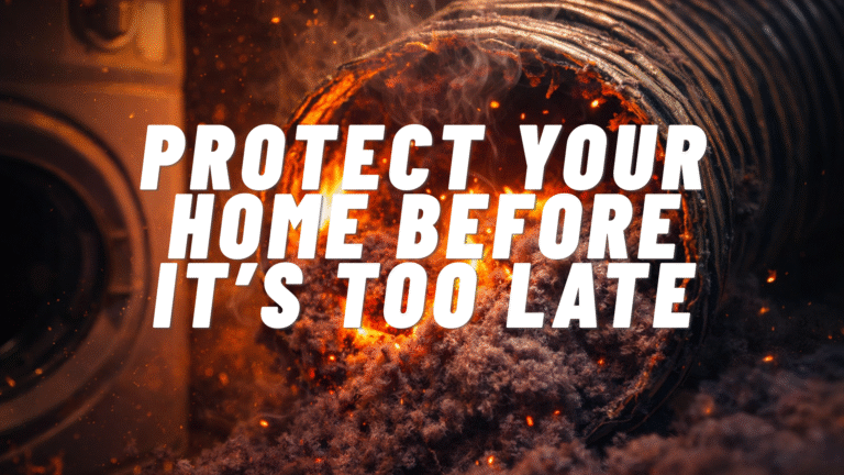 dryer vent fire hazard caused by lint buildup in Texas home